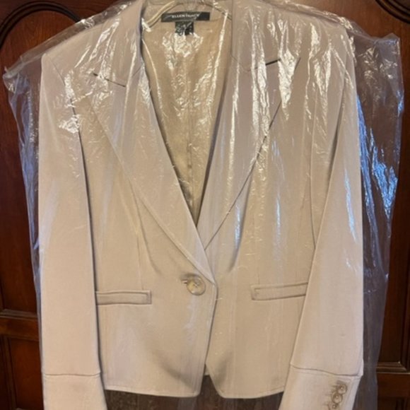 Cream Single-button jacket - Picture 1 of 8